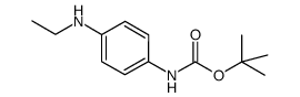 (4-Ethylamino-phenyl)-carbamic acid tert-butyl ester Structure