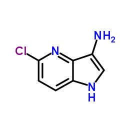 5-Chloro-1H-pyrrolo[3,2-b]pyridin-3-amine结构式