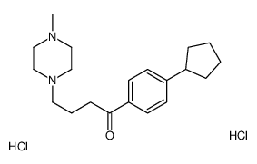 1-(4-cyclopentylphenyl)-4-(4-methylpiperazin-1-yl)butan-1-one,dihydrochloride Structure