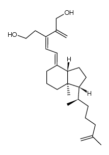 2-nor-1,3-seco-25-dehydro-1-hydroxyvitamin D3 Structure