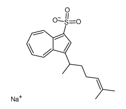 Sodium; 3-(1,5-dimethyl-hex-4-enyl)-azulene-1-sulfonate Structure
