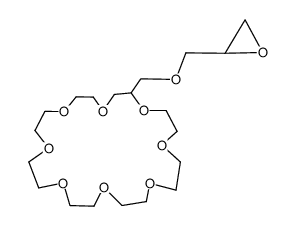 2-(4,5-epoxy-2-oxa-1-pentyl)-1,4,7,10,13,16,19,22-octaoxacyclotetracosane结构式
