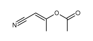E-3-acetoxybut-2-enenitrile Structure