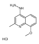 4-Hydrazino-8-methoxy-2-methylquinoline hydrochloride structure