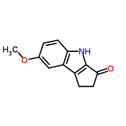 7-methoxy-1,2-dihydrocyclopenta[b]indol-3(4H)-one structure