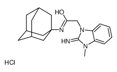 N-(1-adamantyl)-2-(2-imino-3-methylbenzimidazol-1-yl)acetamide,hydrochloride结构式