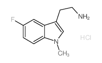 2-(5-Fluoro-1-methyl-1H-indol-3-yl)-ethylamine hydrochloride结构式