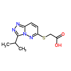 [(3-Isopropyl[1,2,4]triazolo[4,3-b]pyridazin-6-yl)sulfanyl]acetic acid结构式