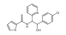 N-(2-(4-chlorophenyl)-2-hydroxy-1-(2-pyridyl)ethyl)-2-thiophenecarbothioamide Structure