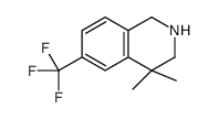 4,4-dimethyl-6-(trifluoromethyl)-1,2,3,4-tetrahydroisoquinoline Structure