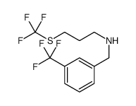 N-[3-(Trifluoromethyl)benzyl]-3-[(trifluoromethyl)sulfanyl]-1-pro panamine Structure