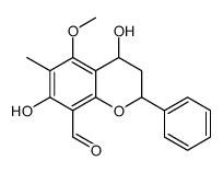 4,7-dihydroxy-5-methoxy-6-methyl-8-formylflavan结构式