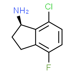 (R)-7-氯-4-氟-2,3-二氢-1H-茚-1-胺结构式