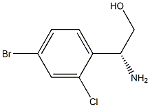 (R)-2-氨基-2-(4-溴-2-氯苯基)乙烷-1-醇结构式