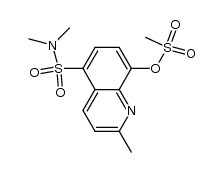 5-N,N-dimethylaminosulfonyl-8-methylsulfonyloxyquinaldine Structure