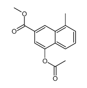 Methyl 4-acetoxy-8-methyl-2-naphthoate Structure