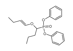 trans-Diphenyl [1-(1-Butenyloxy)butyl]phosphonate Structure