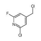 2-chloro-4-(chloromethyl)-6-fluoropyridine结构式
