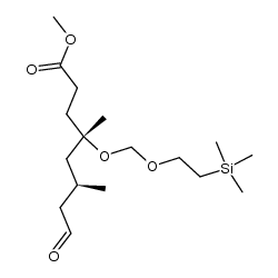 (4S,6R)-methyl 7-formyl-4,6-dimethyl-4-(2-trimethylsilylethoxymethoxy)heptanoate Structure