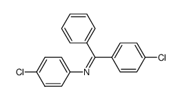 4-CHLORO-N-((4-CHLOROPHENYL)(PHENYL)METHYLENE)ANILINE结构式