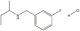 (butan-2-yl)[(3-fluorophenyl)methyl]amine hydrochloride structure