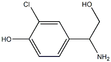 4-(1-AMINO-2-HYDROXYETHYL)-2-CHLOROPHENOL Structure