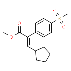 (2E)-2-(CYCLOPENTYLMETHYLENE)-4-(METHYLSULFONYL)BENZENEACETIC ACID METHYL ESTER structure