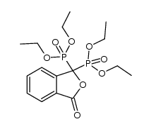 tetraethyl (3-oxo-1,3-dihydroisobenzofuran-1,1-diyl)bis(phosphonate) Structure