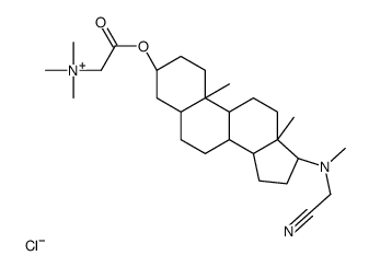 Ethanaminium, 2-(((3-beta,5-alpha,17-beta)-17-((cyanomethyl)methylamin o)androstan-3-yl)oxy)-N,N,N-trimethyl-2-oxo-, chloride Structure