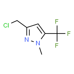 3-(Chloromethyl)-1-methyl-5-(trifluoromethyl)-1H-pyrazole Structure