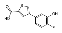 4-(4-fluoro-3-hydroxyphenyl)thiophene-2-carboxylic acid Structure