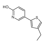 5-(4-ethylthiophen-2-yl)-1H-pyridin-2-one结构式