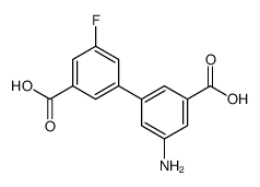 3-amino-5-(3-carboxy-5-fluorophenyl)benzoic acid Structure