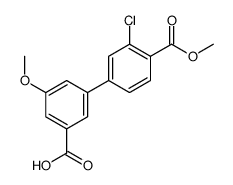 3-(3-chloro-4-methoxycarbonylphenyl)-5-methoxybenzoic acid Structure