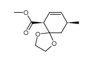 Methyl cis-9-Methyl-1,4-dioxaspiro[4.5]dec-7-ene-6-carboxylate结构式