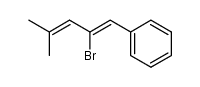 (Z)-2-Bromo-4-methyl-1-phenyl-1,3-pentadiene Structure