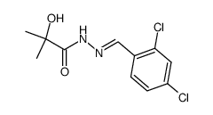 N'-(2,4-dichlorobenzylidene)-2-hydroxy-2-methylpropanehydrazide Structure