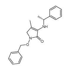 (R) 1-benzyloxy-4-methyl-2-oxo-3-(1-phenylethylamino)-2,5-dihydropyrrole Structure