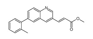 methyl 3-(6-o-tolylquinolin-3-yl)acrylate结构式