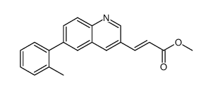 methyl 3-(6-o-tolylquinolin-3-yl)acrylate Structure