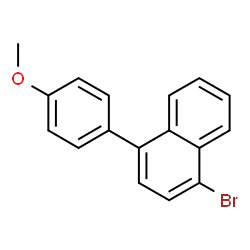 1-Bromo-4-(4-methoxyphenyl)naphthalene结构式