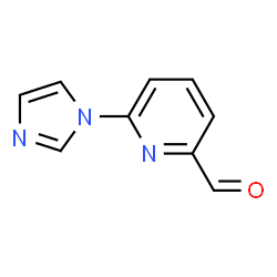 6-(1H-imidazol-1-yl)picolinaldehyde结构式