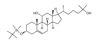 3β-(tert-butyldimethylsiloxy)cholest-5-ene-11α,25-diol Structure