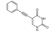 5-(phenylethynyl)pyrimidin-2,4-dione结构式