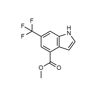 Methyl 6-(trifluoromethyl)-1H-indole-4-carboxylate structure