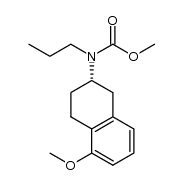 (S)-N-(methoxycarbonyl)-N-propyl-5-methoxy-2-aminotetralin结构式