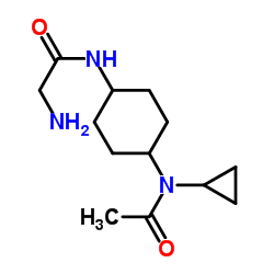 N-{4-[Acetyl(cyclopropyl)amino]cyclohexyl}glycinamide Structure
