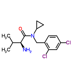 N-Cyclopropyl-N-(2,4-dichlorobenzyl)-L-valinamide结构式