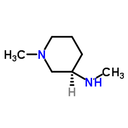 (3R)-N,1-Dimethyl-3-piperidinamine结构式