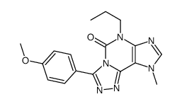 3-(4-methoxyphenyl)-9-methyl-6-propyl-[1,2,4]triazolo[3,4-f]purin-5-one Structure